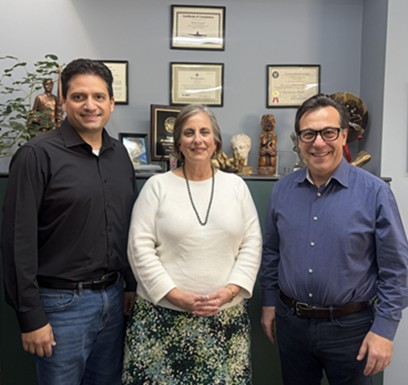 Amy Erickson with Anthony DePaola and Michael Siracusano