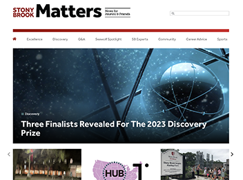 Stony Brook Matters homepage