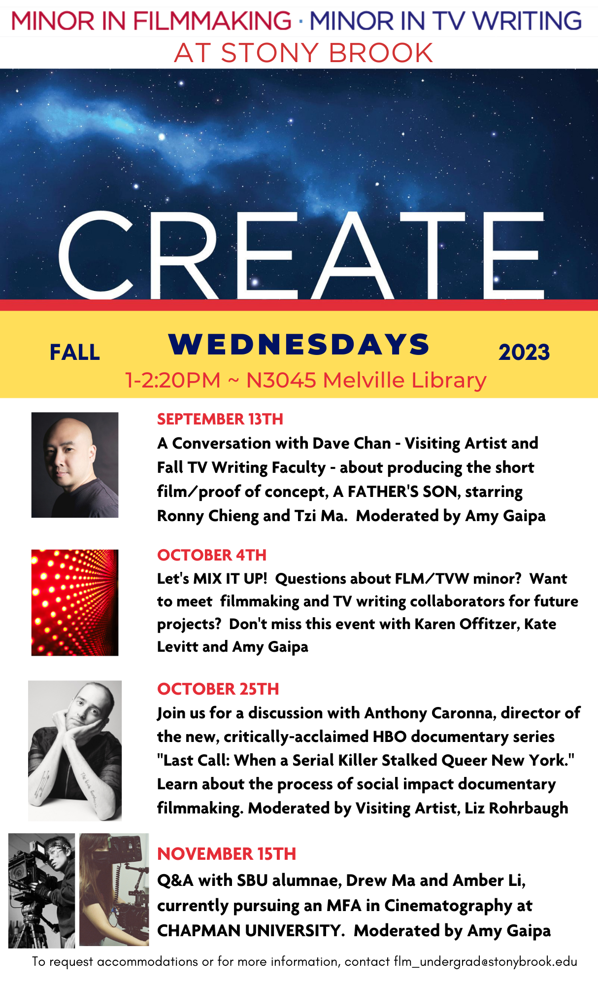 CREATE Fall events