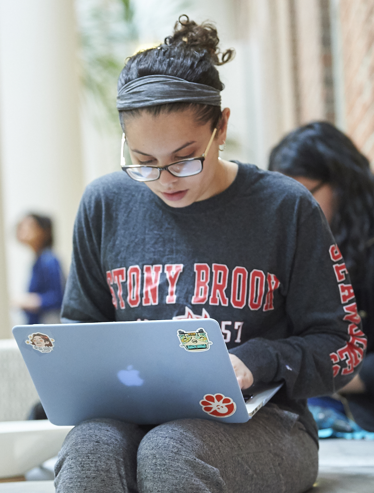 Student on laptop