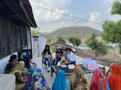 Workshop given to women in Vanaj near Polo Forest