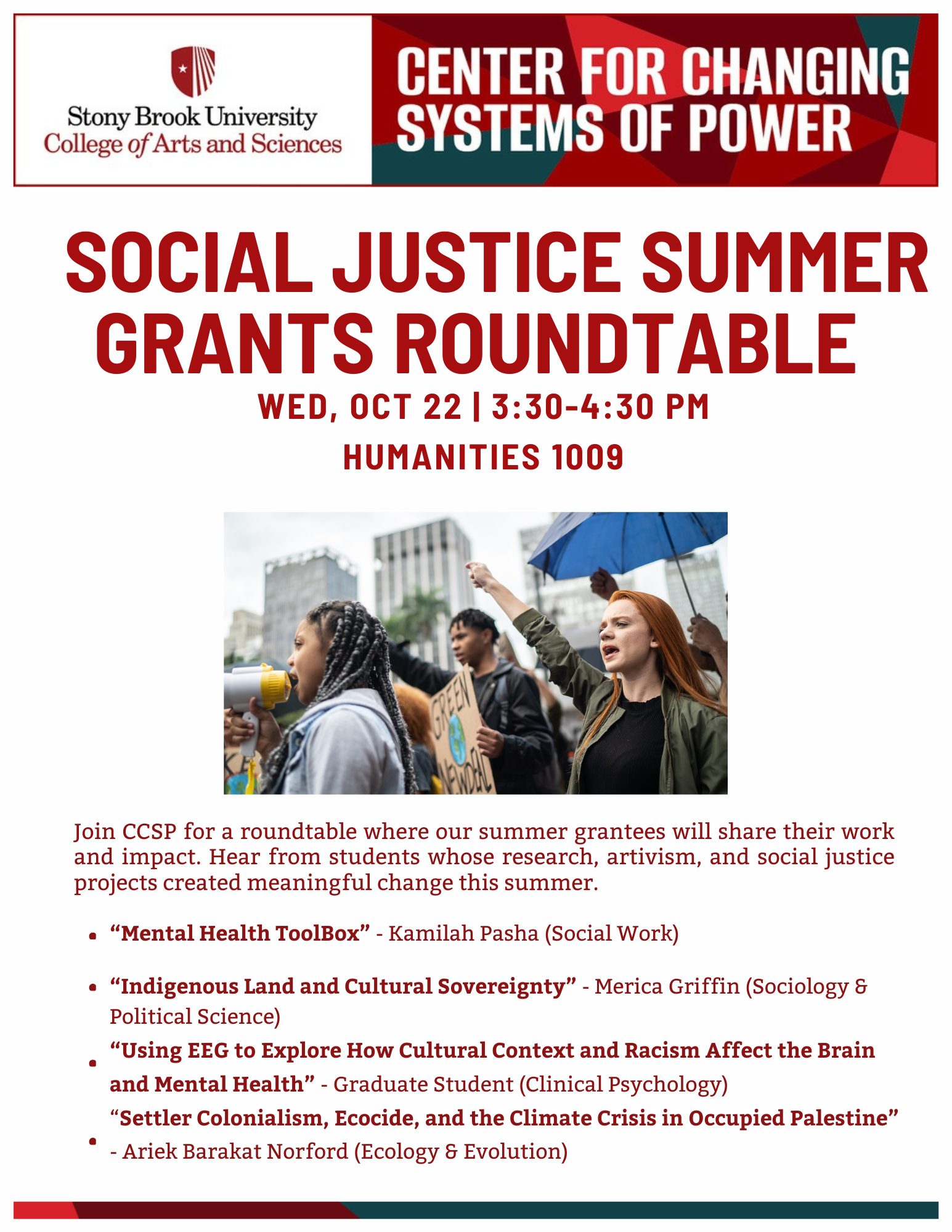 Summer Grantees flyer