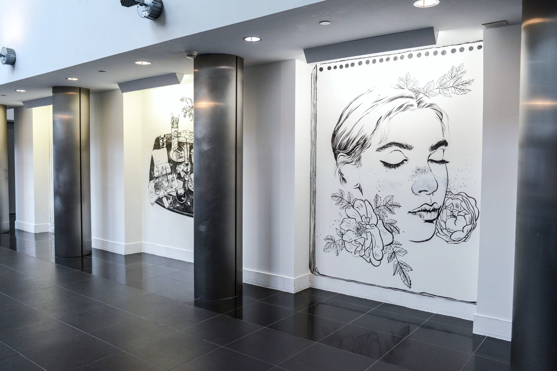 Wang Center Theater Lobby Artwork