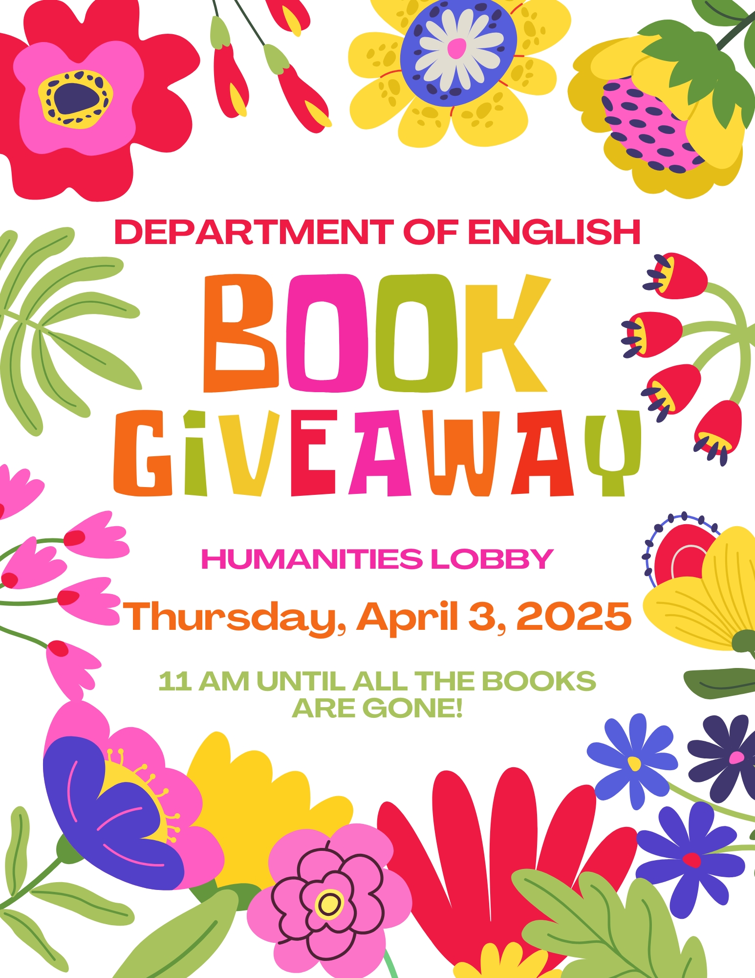 Book Giveaway Poster