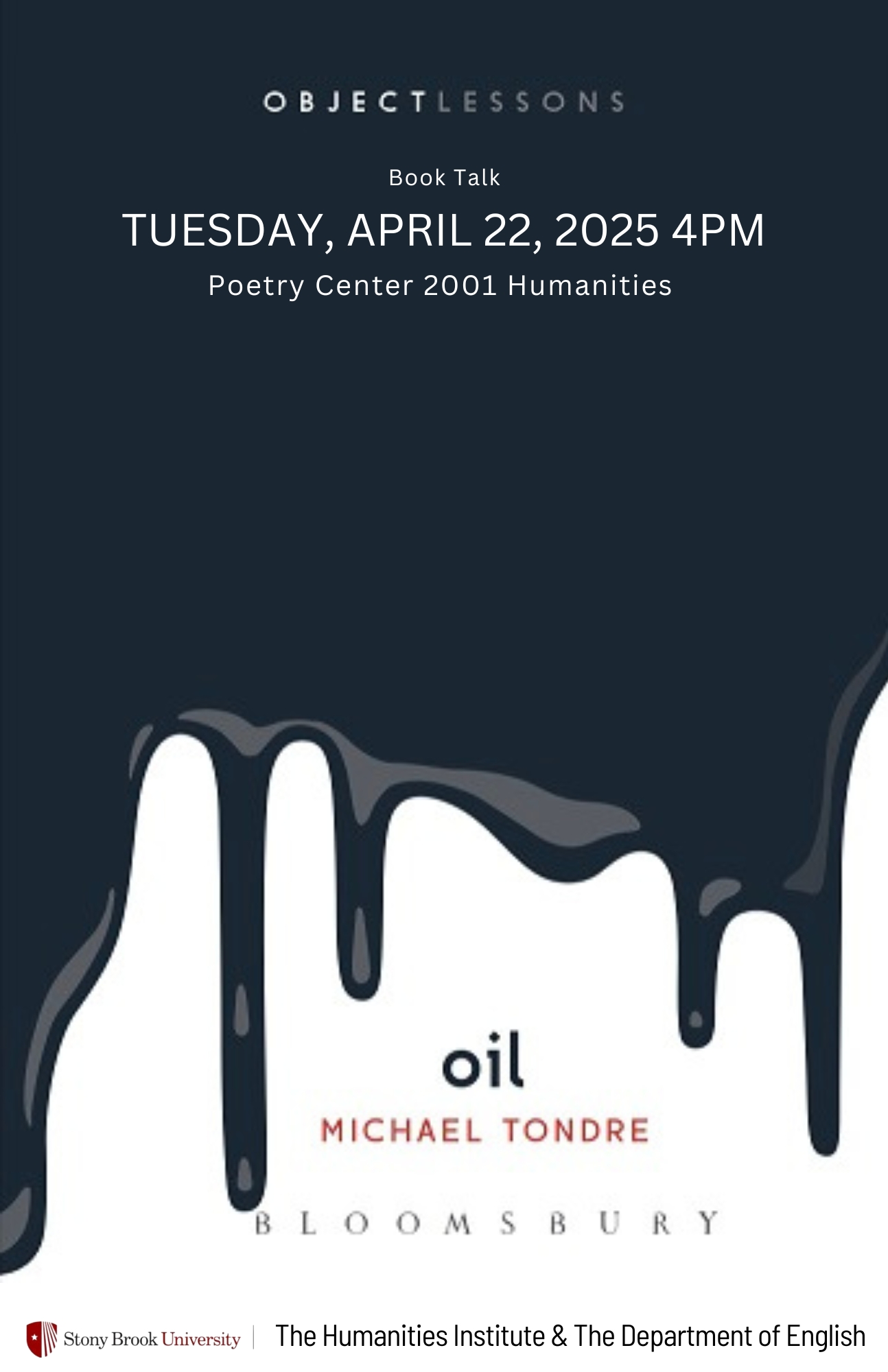 Oil Book Talk Poster