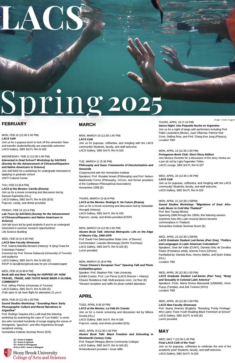 LACS Spring Calendar 2025