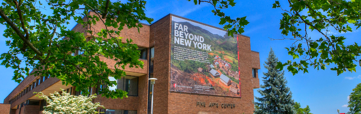 Far Beyond Flag on Fine Arts Center Wall