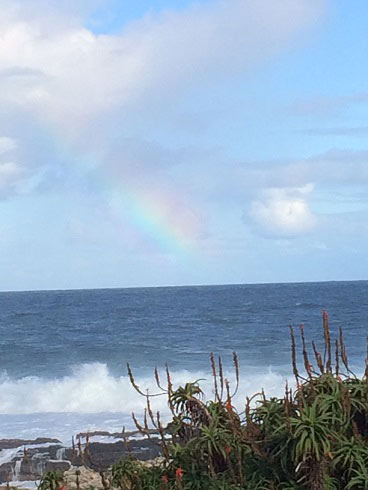 rainbow and ocean